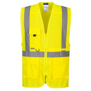 Portwest Hi-Vis Esimiesliivi sis. taskun tablettitietokoneelle - 25