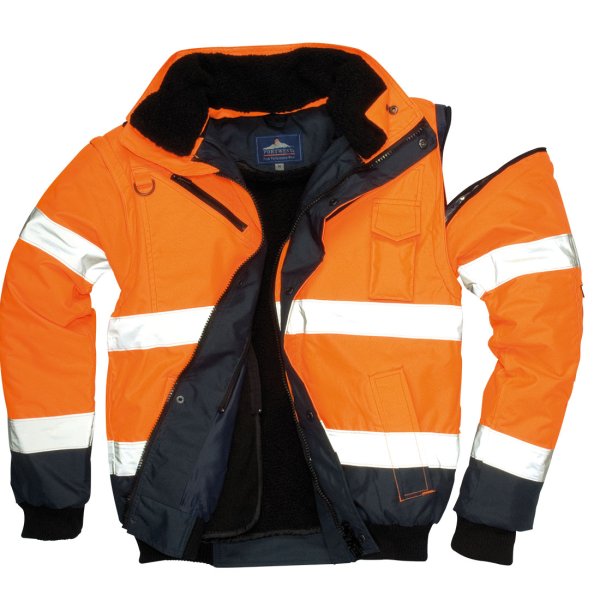 Portwest Hi-Vis Kontrasti Bomber-takki - 1