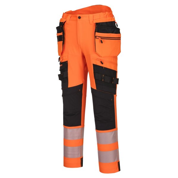 Portwest DX4 Hi-Vis Joustohousut irrotettavilla riipputaskuilla - 3