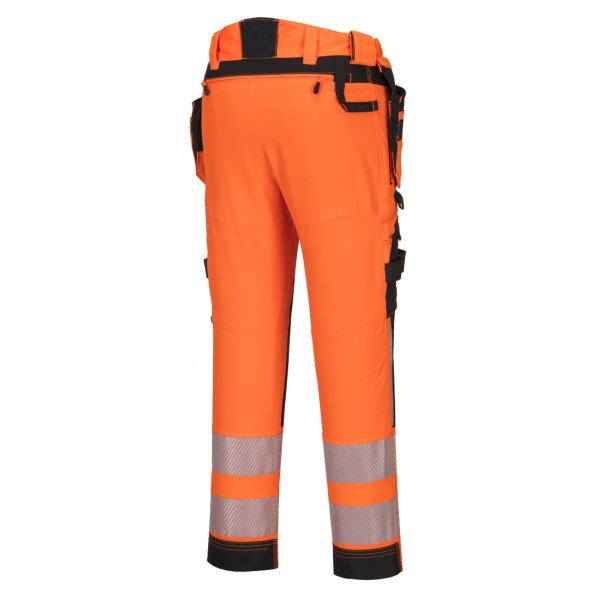 Portwest DX4 Hi-Vis Joustohousut irrotettavilla riipputaskuilla - 5