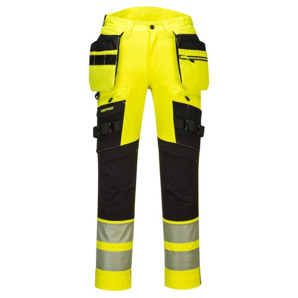 Portwest DX4 Hi-Vis Joustohousut irrotettavilla riipputaskuilla - 9