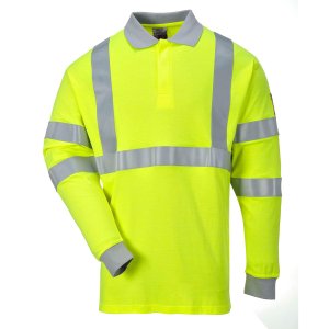 Portwest Palosuojattu antistaattinen Hi-Vis pitkähihainen polopaita - 11