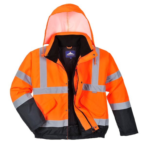 Portwest Hi-Vis kaksisävy Bomber-takki - 3