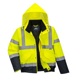 Portwest Hi-Vis kaksisävy Bomber-takki - 13