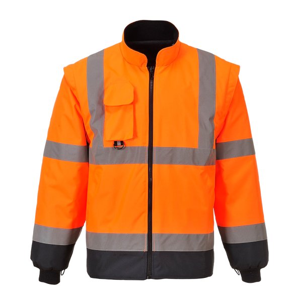 Portwest Hi-Vis 7-in-1 kaksiväri Traffic-Takki - 5