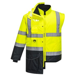 Portwest Hi-Vis 7-in-1 kaksiväri Traffic-Takki - 49