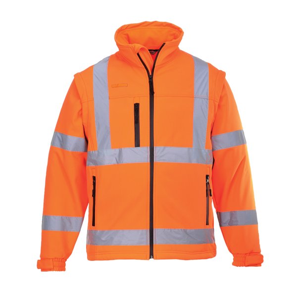 Portwest Irrotettavahihainen Hi-Vis Softshell takki (3L) - 1