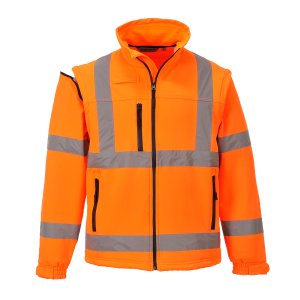 Portwest Irrotettavahihainen Hi-Vis Softshell takki (3L) - 15