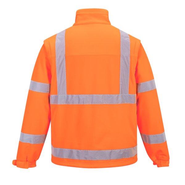 Portwest Irrotettavahihainen Hi-Vis Softshell takki (3L) - 5