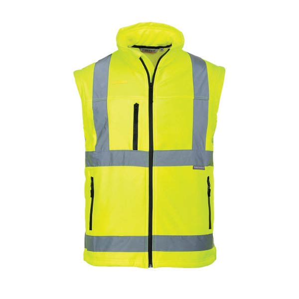 Portwest Irrotettavahihainen Hi-Vis Softshell takki (3L) - 9