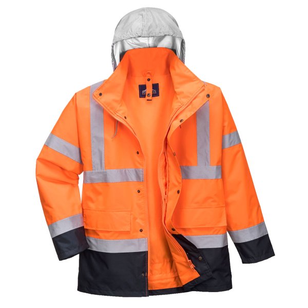 Portwest Hi-Vis 4-in-1 Kontrasti Traffic-Takki - 1