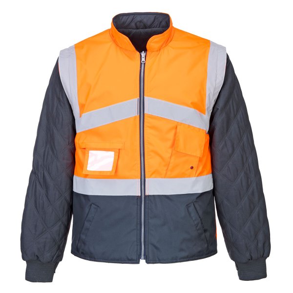 Portwest Hi-Vis 2-Sävy Takki- Käännettävä - 1