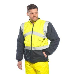 Portwest Hi-Vis 2-Sävy Takki- Käännettävä - 49