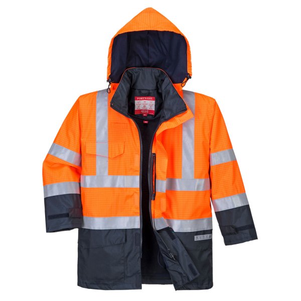 Portwest Bizflame Hi-Vis vuorellinen multinormiparkatakki - 1