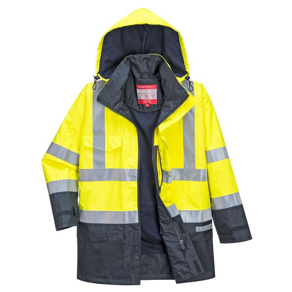 Portwest Bizflame Hi-Vis vuorellinen multinormiparkatakki - 13