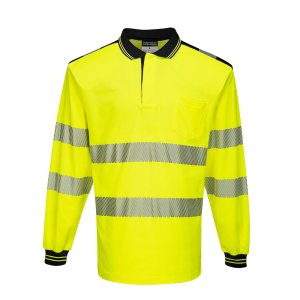 Portwest PW3 Pitkähihainen Hi-Vis poolopaita - 25