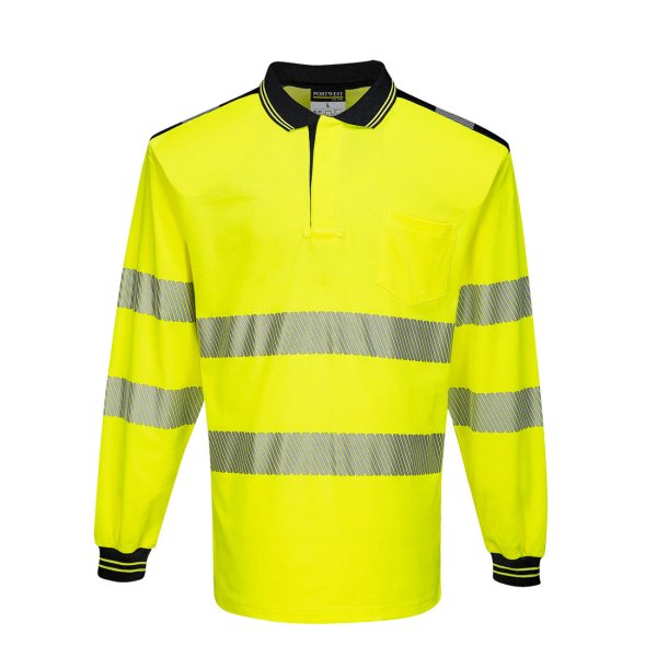 Portwest PW3 Pitkähihainen Hi-Vis poolopaita - 9