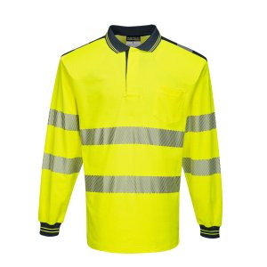 Portwest PW3 Pitkähihainen Hi-Vis poolopaita - 29