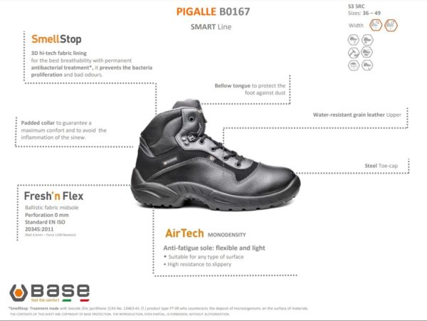 Base PIGALLE Turvakengät S3 SRC - 3