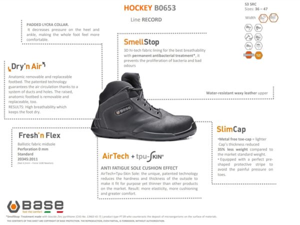 Base HOCKEY Turvakengät S3 SRC - 3