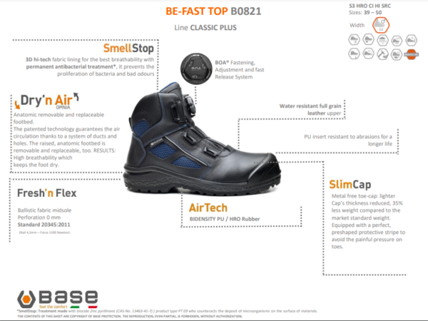 Base BE-FAST TOP Turvakengät S3 HRO CI HI SRC - 3