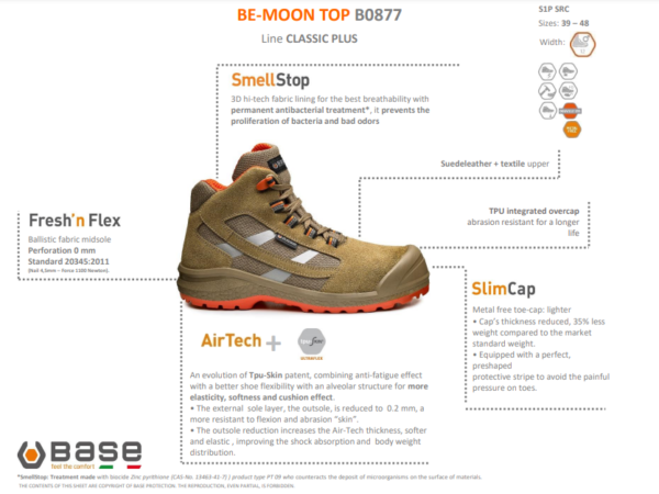 Base BE-MOON TOP Turvakengät S1P SRC - 3