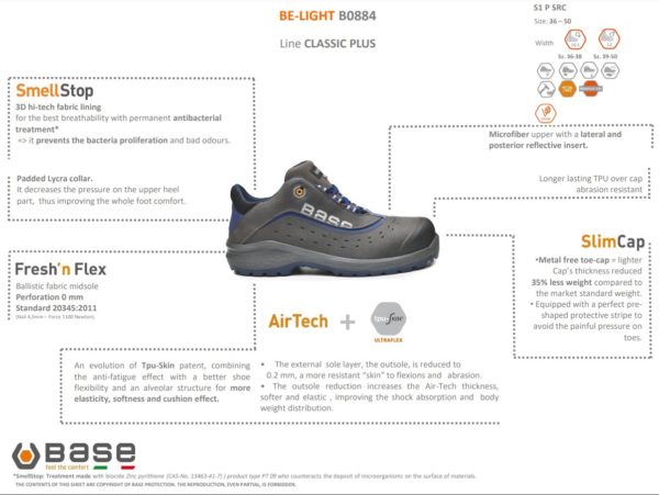 Base BE-LIGHT Turvakengät S1P SRC - 3