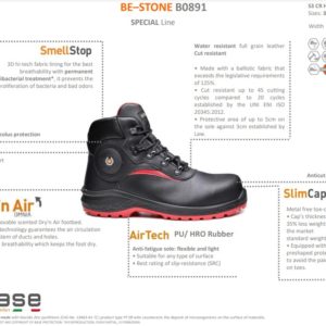 Base BE-STONE Turvakengät S3 CR HRO CI HI AN SRC - 6