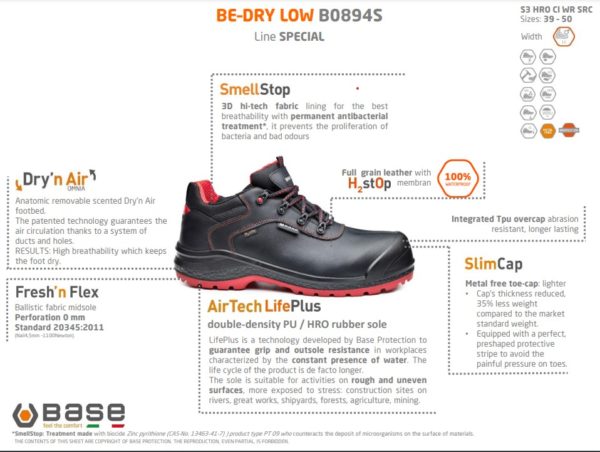 Base BE-DRY LOW Turvakenkä S3 WR CI HRO SRC - 3