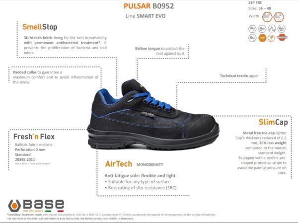 Base PULSAR Turvakengät S1P SRC - 3