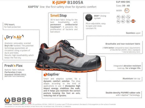 Base K-Jump/ K-Trek/ K-Rush Turvakengät S1P HRO SRC - 9