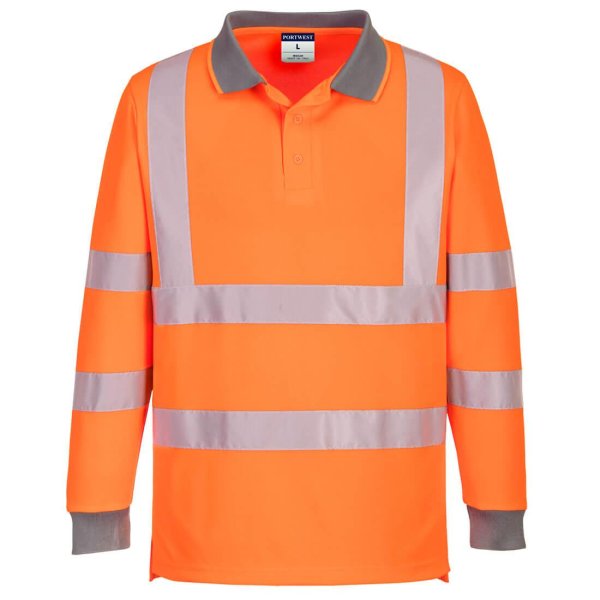 Portwest Eco Hi-Vis Pitkähihainen pikeepaita (6kpl pakkaus) - 1