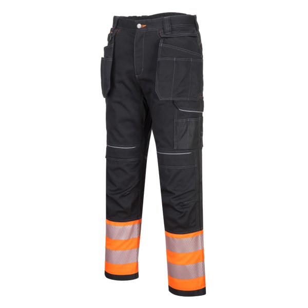 Portwest PW3 Hi-Vis Riipputaskuhuomiohousut (Luokka 1) - 3