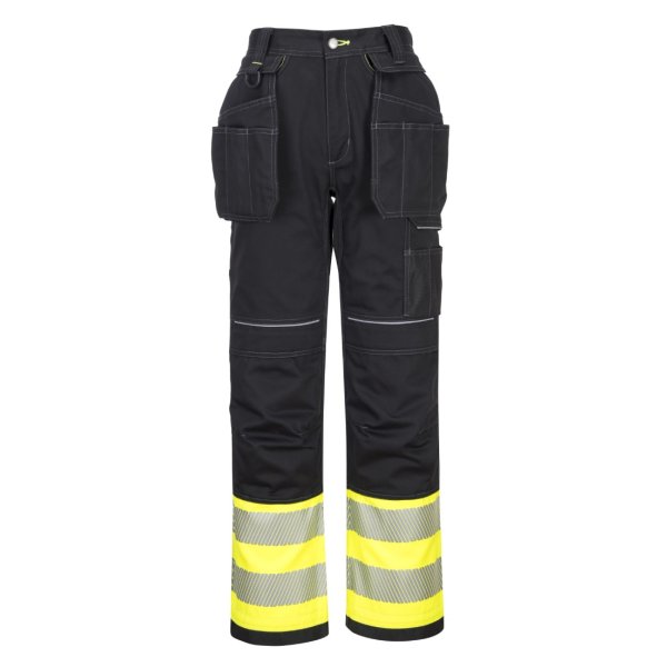 Portwest PW3 Hi-Vis Riipputaskuhuomiohousut (Luokka 1) - 9