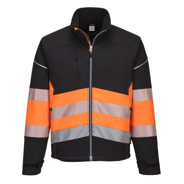 Portwest PW3 Hi-Vis Luokka 1 Softshell Takki 3L - 1