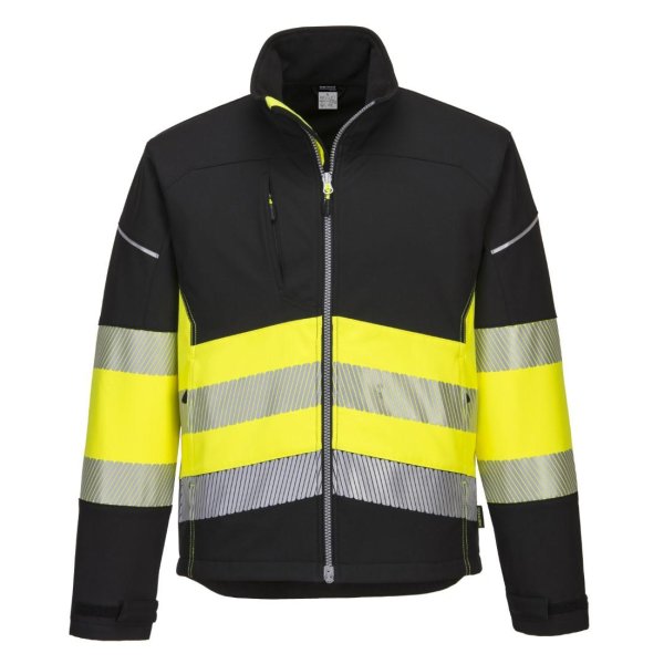 Portwest PW3 Hi-Vis Luokka 1 Softshell Takki 3L - 9