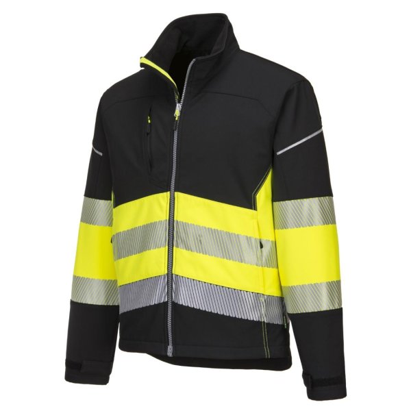 Portwest PW3 Hi-Vis Luokka 1 Softshell Takki 3L - 11