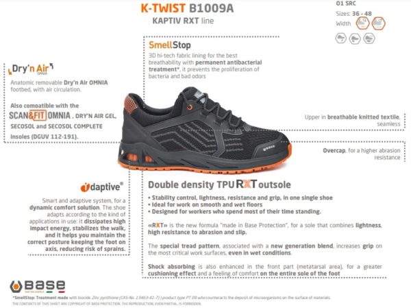 Base K-TWIST Työkengät O1 SRC - 3