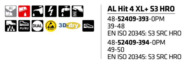 Sievi Al Hit 4+ S3 HRO Turvakengät - 6