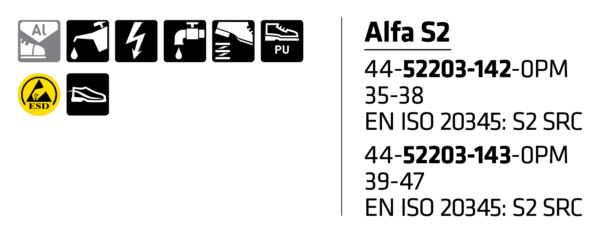 Sievi Alfa S2 Työkenkä - 3