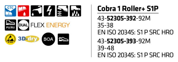 Sievi Cobra 1 Roller+ S1P - 5