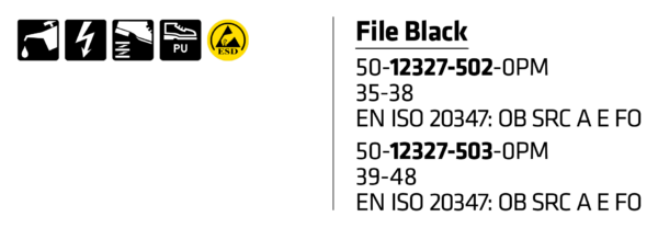 Sievi File Black ESD Hollannikas - 3