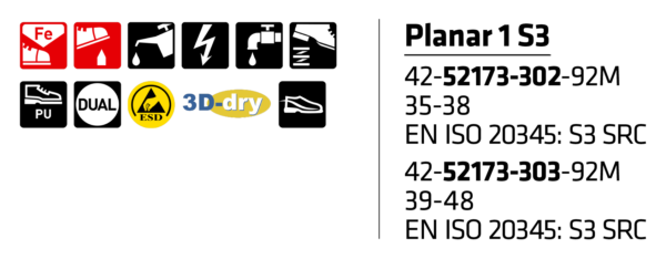 Sievi Planar 1 S3 Työlenkkarit - 3