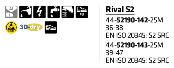 Sievi Rival S2 Työkengät - 3