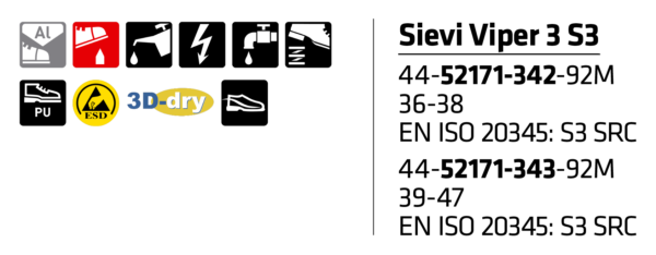 Sievi Viper 3 S3 Turvakengät - 3