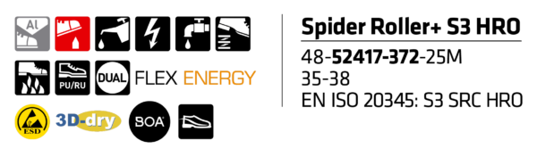 Sievi Spider Roller+ S3 HRO Turvakengät - 5