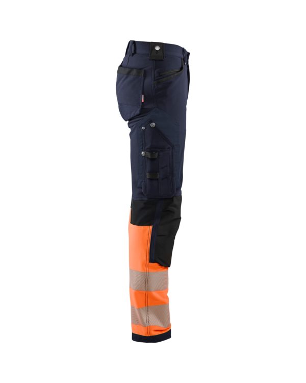 OUTLET KOKO D96 BLÅKLÄDER HIGHVIS HOUSUT 4-WAY STRETCH 11931642, MARIININSININEN/HUOMIO ORANSSI, KOKO D96 - 7