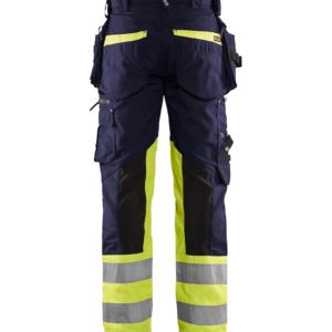 BLÅKLÄDER X1900 HIGHVIS RIIPPUTASKUHOUSUT STRETCH 19941330 - 15