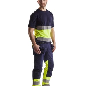 BLÅKLÄDER X1900 HIGHVIS RIIPPUTASKUHOUSUT STRETCH 19941330 - 23