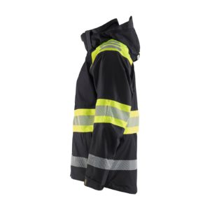 OUTLET KOKO M BLÅKLÄDER HIGHVIS KUORITAKKI 44201977, MUSTA/KELTA - 15